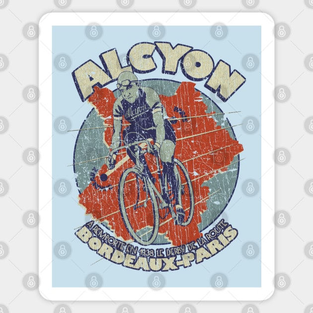 Alcyon Bordeaux-Paris Cycle Race 1938 Sticker by JCD666